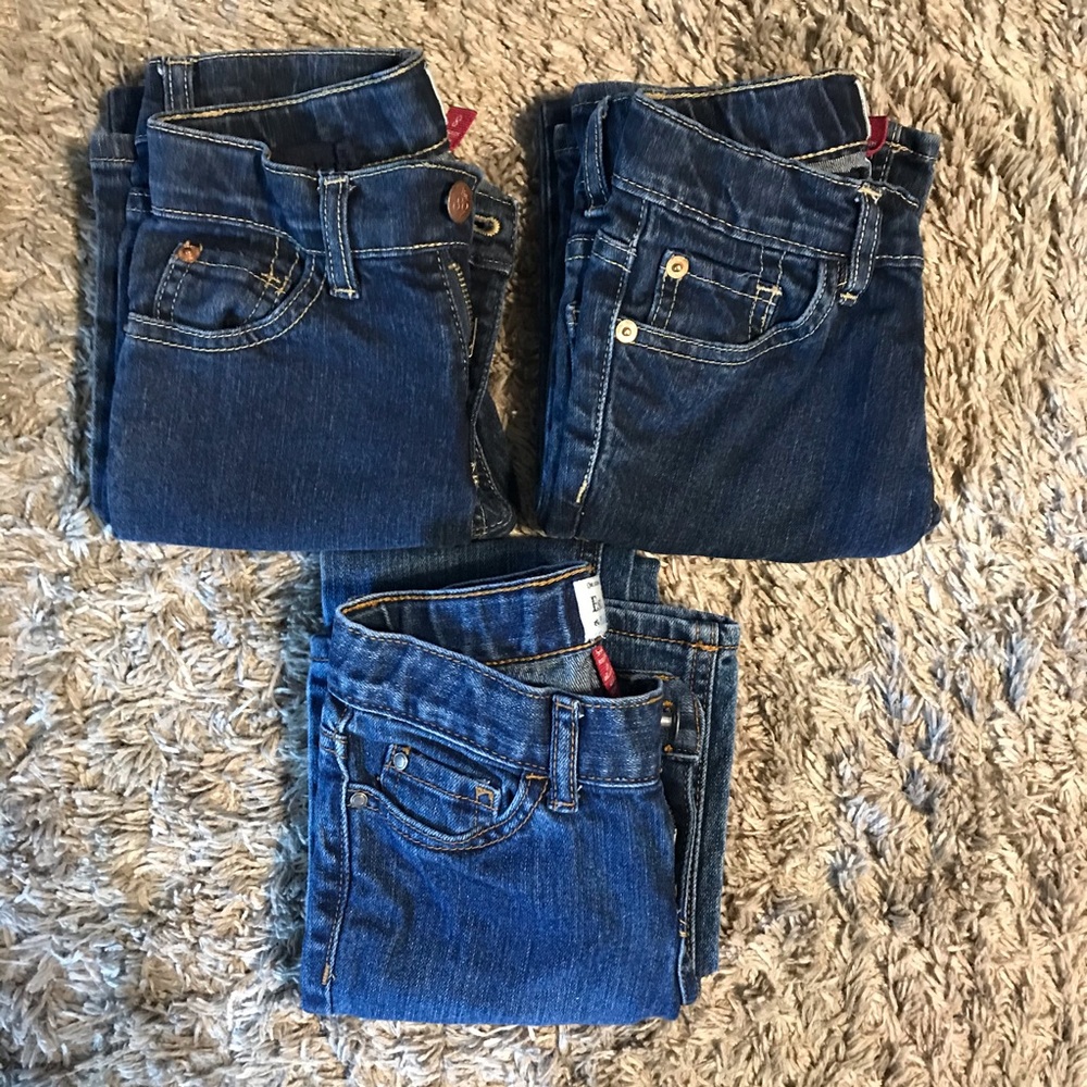 3 PAIRS Girls Bootcut Slim Stretch Jeans